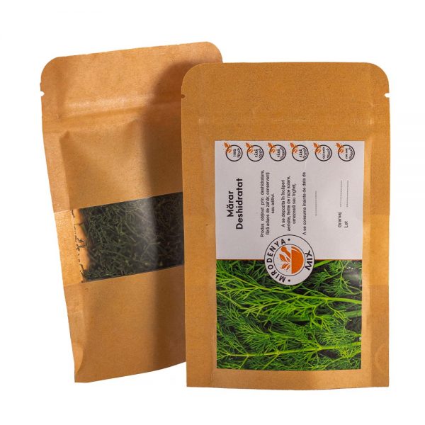 Frunze de Mărar Deshidratat, Condiment Natural pentru Mâncăruri cu Cartofi, Carne, Pește și Salate 12g